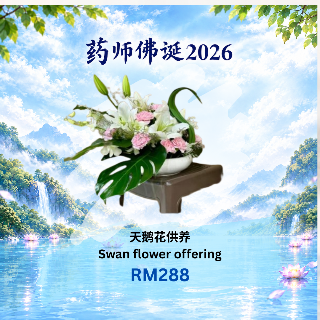 天鹅花供养 Swan flower offering